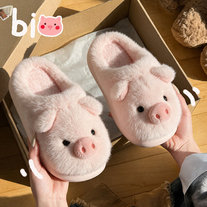Cozy Piggy Fluffy Slippers