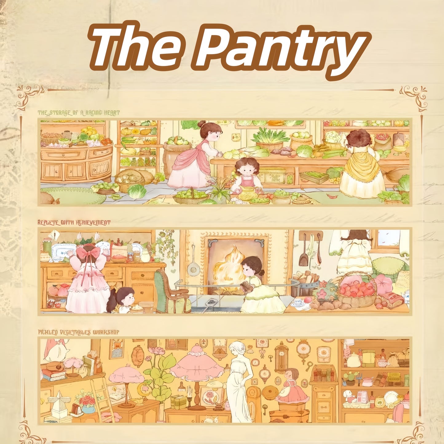 The Pantry 3D Sticker | 3 Cute Miniature Scenes