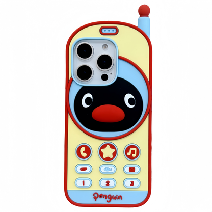 Penguin Retro Brick Phone Silicone Phone Case