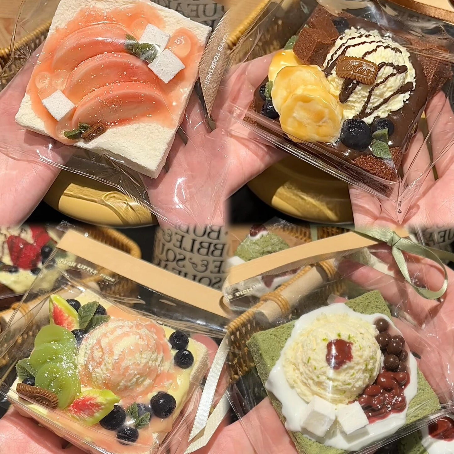 Ice Cream Fruit Toast Squishy