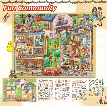 Fun Community 3D Sticker