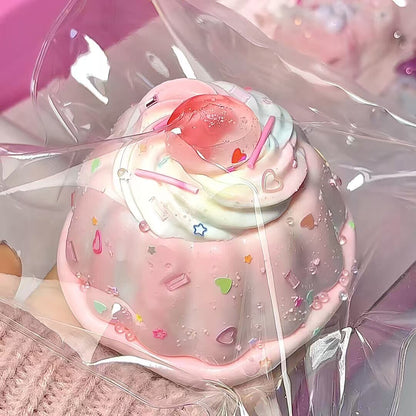 Cherry Cream Pudding Squishy