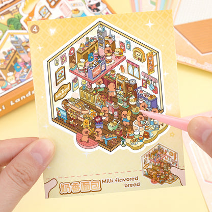 Dreamy Homes 3D Sticker Book