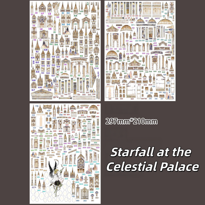 Sacred Ruins 3D Sticker | 2 Cute Miniature Scenes