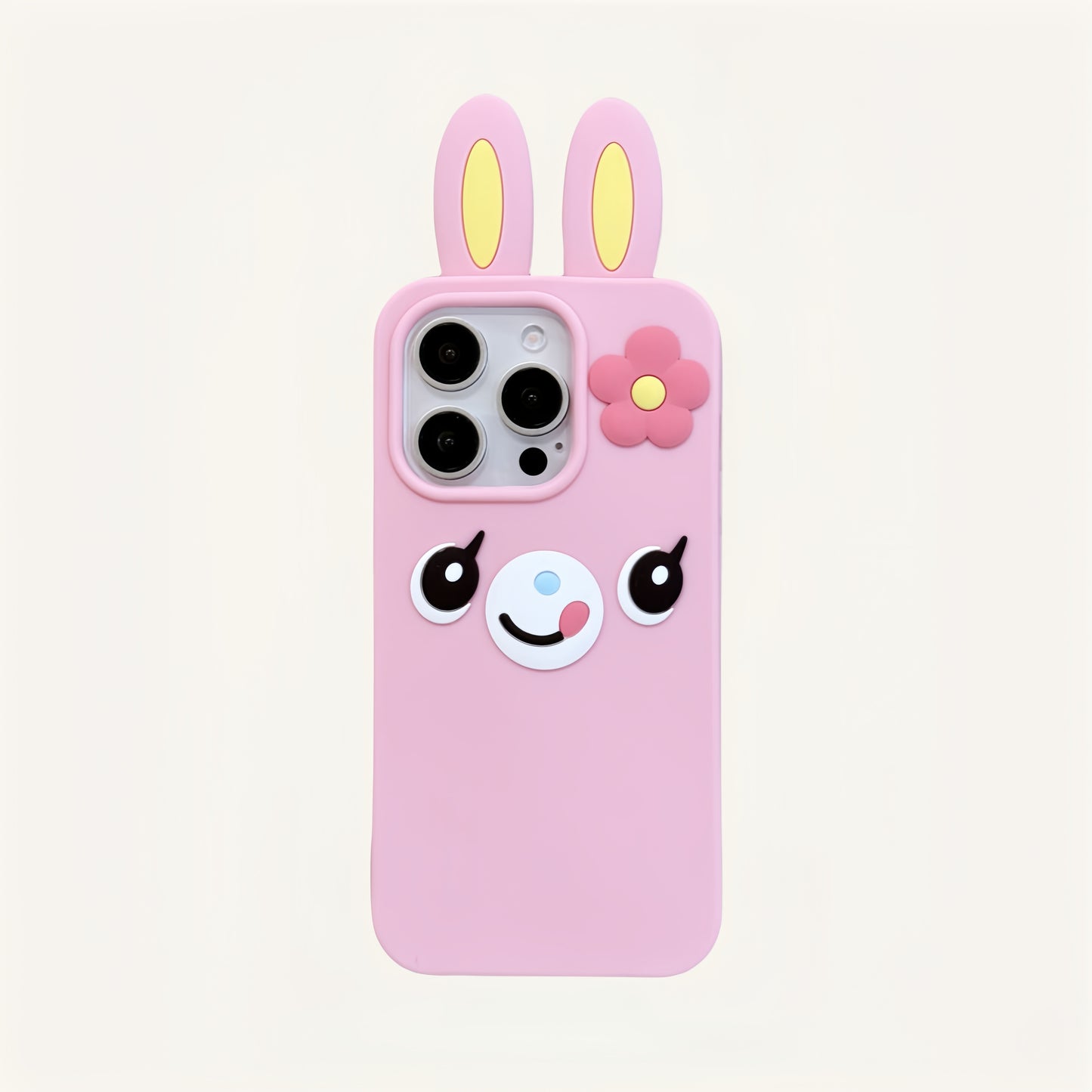 Piano Bunny Ears Silicone Phone Case