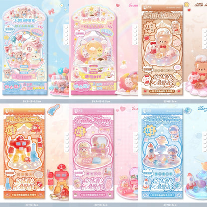 Playful Worlds 3D Stackable Stickers | 6 Cute Miniature Themes