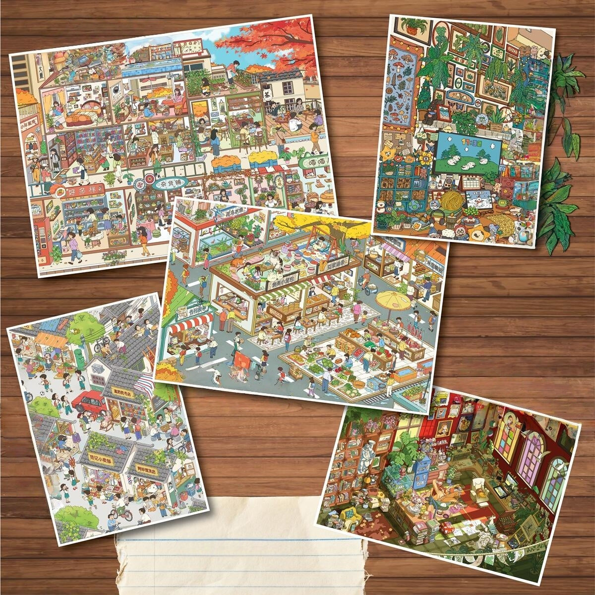 Cozy Corners 3D Sticker | 5 Cute Miniature Scenes