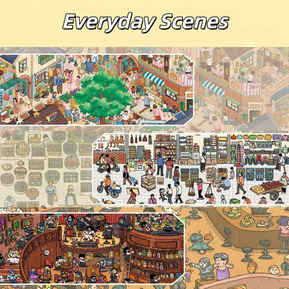 Everyday Scenes 3D Sticker | 3 Cute Miniature Scenes