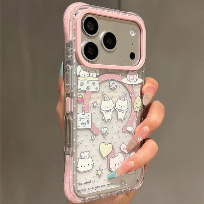 Polka Dot Dessert Cat Magnetic Acrylic Phone Case