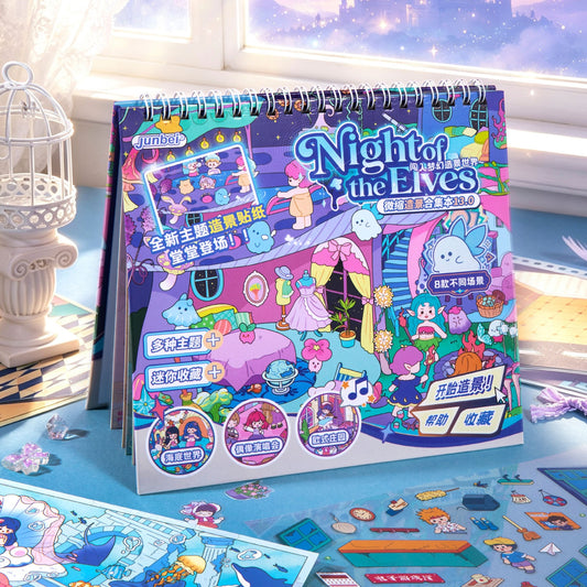 Night of the Elves 3D Sticker Book