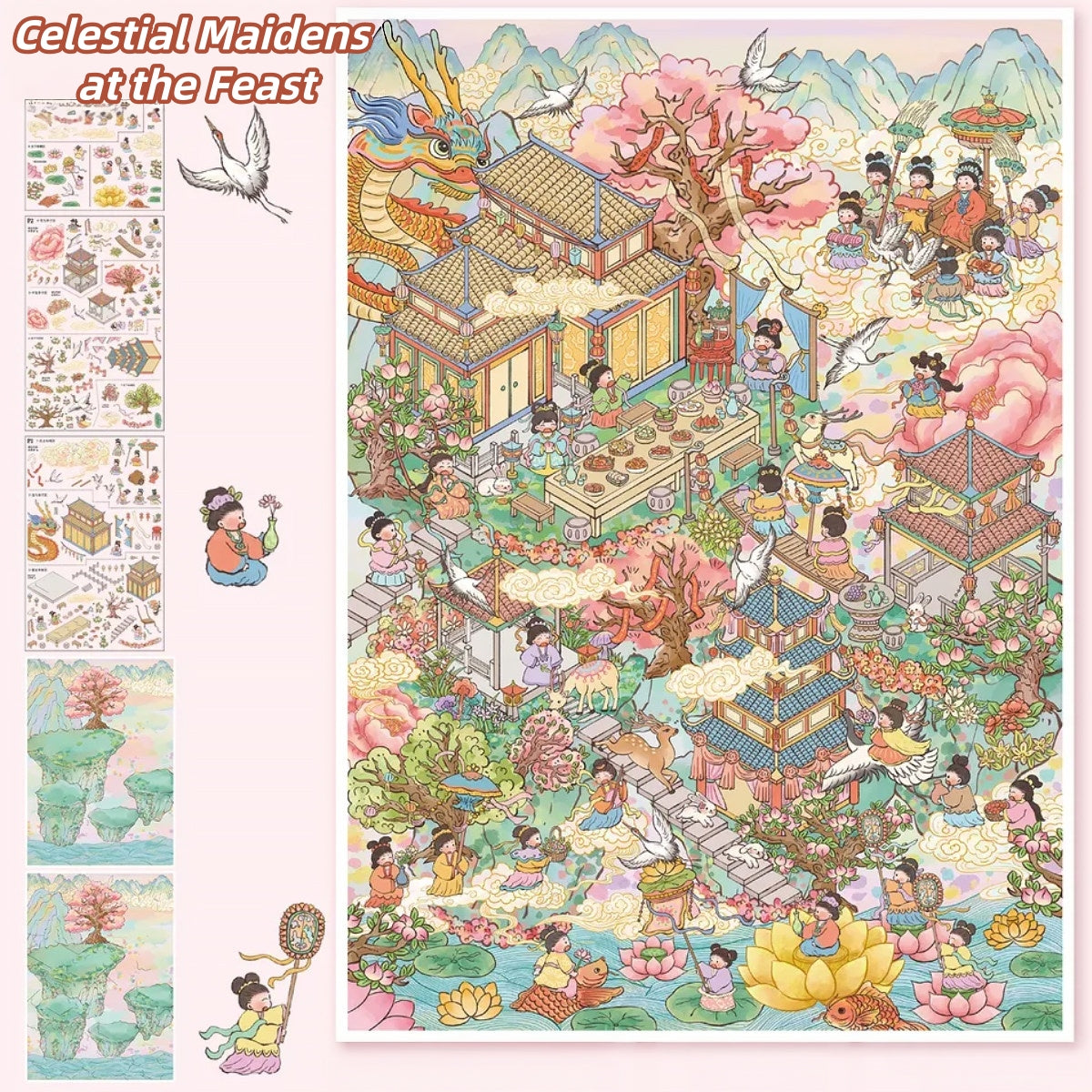 Summer Breeze 3D Sticker | 2 Cute Miniature Scenes