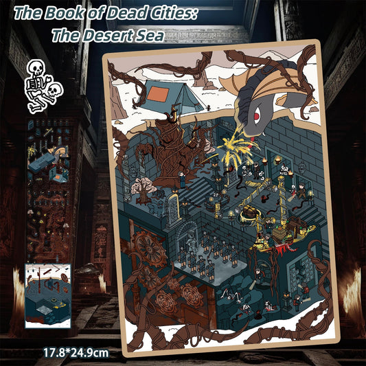 The Book of Dead Cities: The Desert Sea 3D Sticker