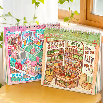 Shelf Display 3D Sticker Book