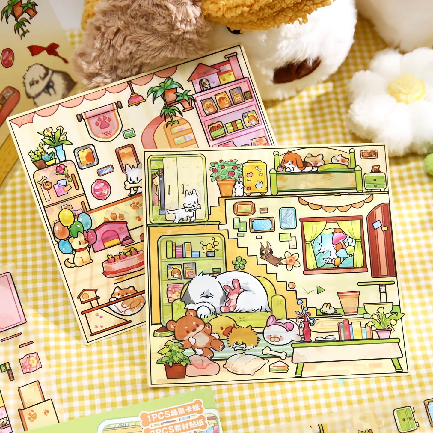 A Tail of Wonder 3D Sticker | 2 Cute Miniature Scenes