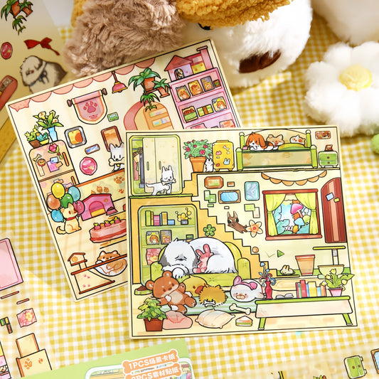 A Tail of Wonder 3D Sticker | 2 Cute Miniature Scenes