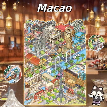 Macao 3D Sticker