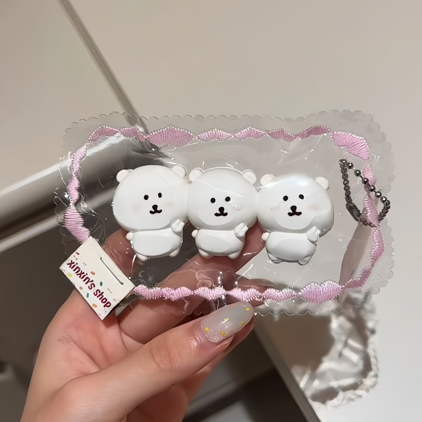 Three Joker Bear V-Posing Squishy