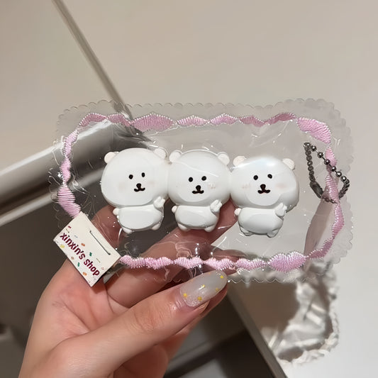 Three Joker Bear V-Posing Squishy