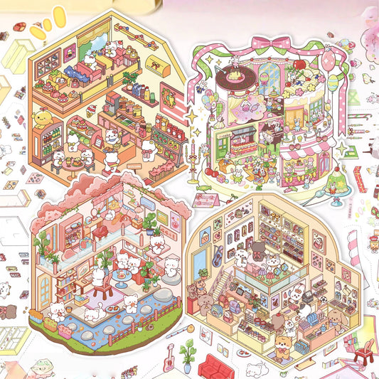 Little Joys 3D Sticker | 4 Cute Miniature Scenes