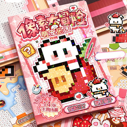 Pixel Bead Doodle 3D Sticker Book