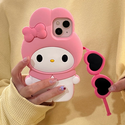 Sweet & Cool Style Bunny Silicone Phone Case