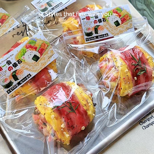 Grilled Meat Shrimp Egg Roll Squishy