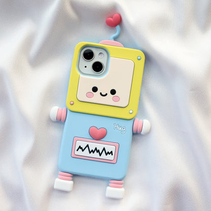 Heart Robot Silicone Phone Case