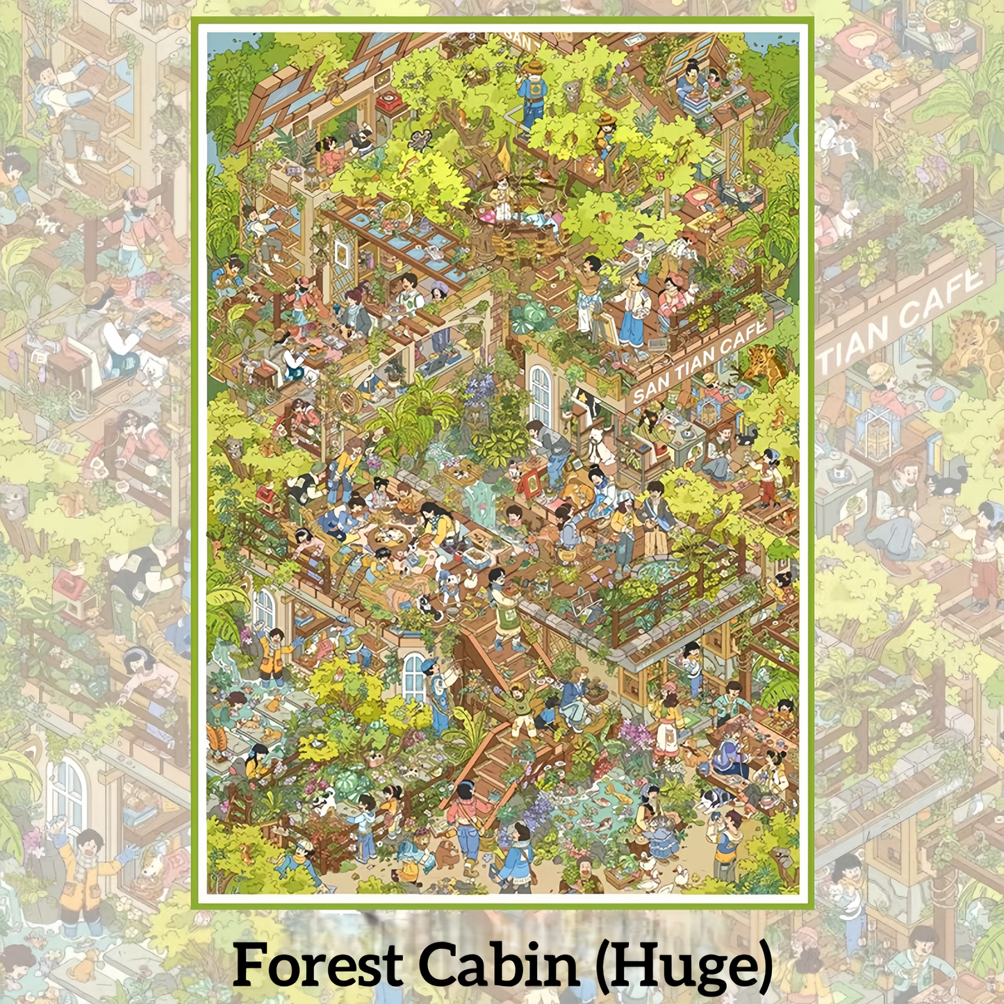 Forest Cabin 3D Sticker