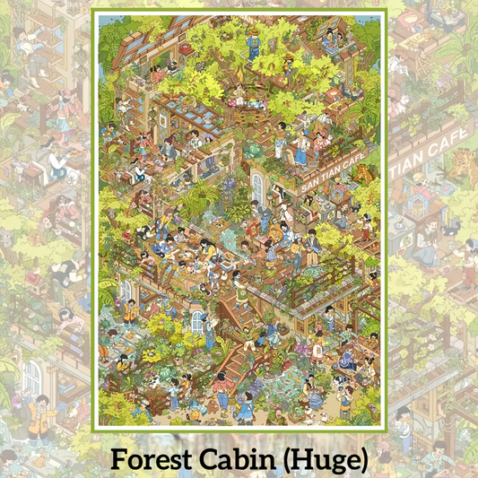 Forest Cabin 3D Sticker