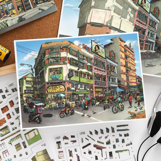 Penang Stroll 3D Sticker