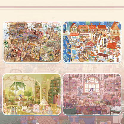 Dreamy Days 3D Sticker | 4 Cute Miniature Scenes