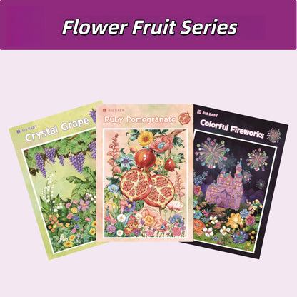 Flower Fruit Series 3D Sticker | 3 Cute Miniature Scenes