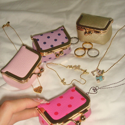Mini Polka Dot Mini Jewelry Case