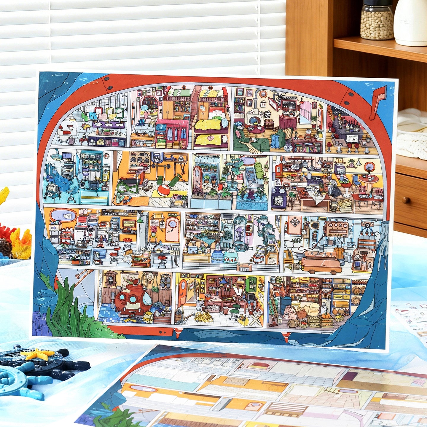 Deep Sea Cabin 3D Sticker