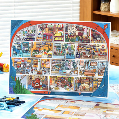 Deep Sea Cabin 3D Sticker