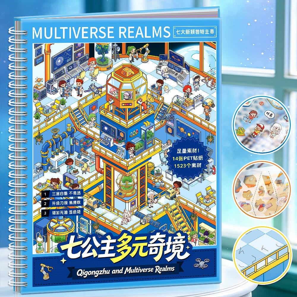 Multiverse Realms 3D Sticker Book