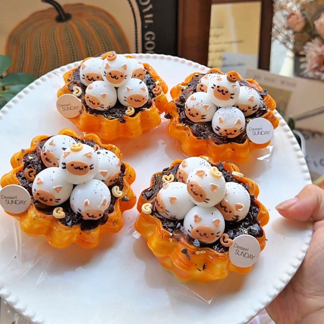 Siamese Cat Egg Tart Squishy
