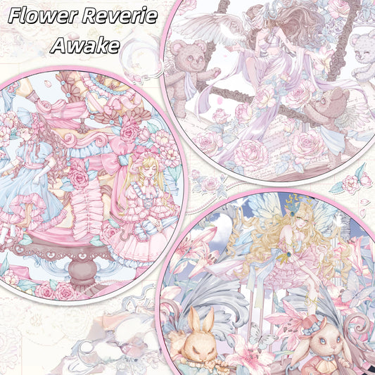 Flower Reverie Awake 3D Sticker | 3 Cute Miniature Scenes