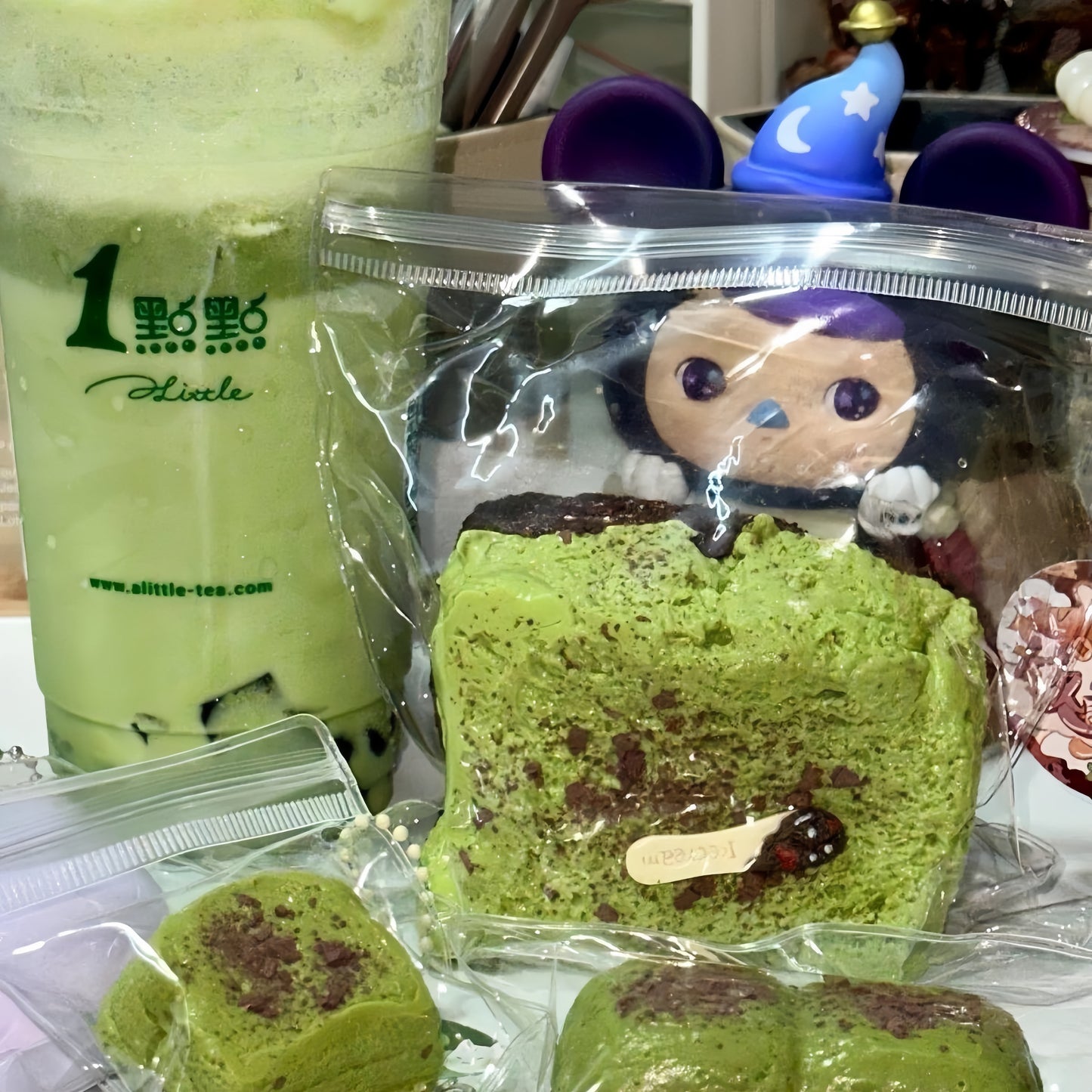 Matcha Double-layered Toast Squishy