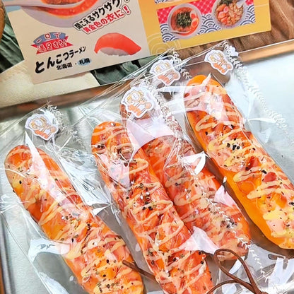 Stretchy Cheese Bacon Bread Stick Squishy