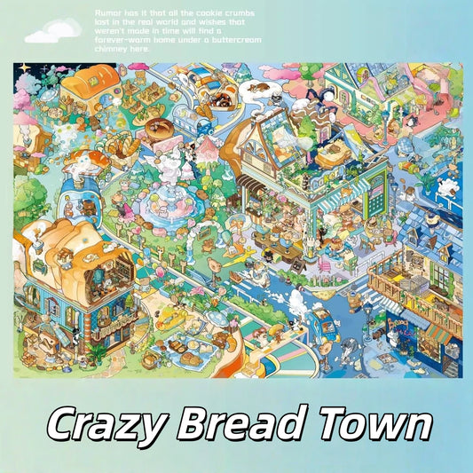 Crazy Bread Town 3D Sticker