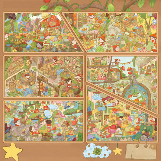 Sweet Harvest 3D Sticker | 6 Cute Miniature Scenes