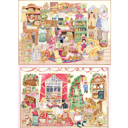 Hand-Drawn Daily Life 3D Sticker | 2 Cute Miniature Scenes