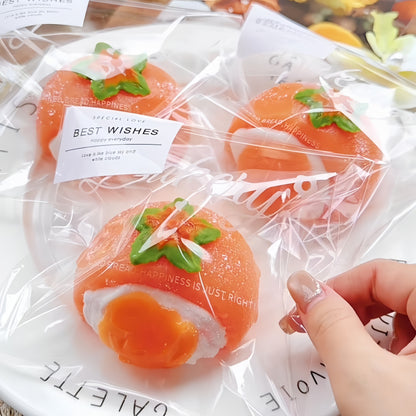 Lava Persimmon Glutinous Rice Ball Squishy