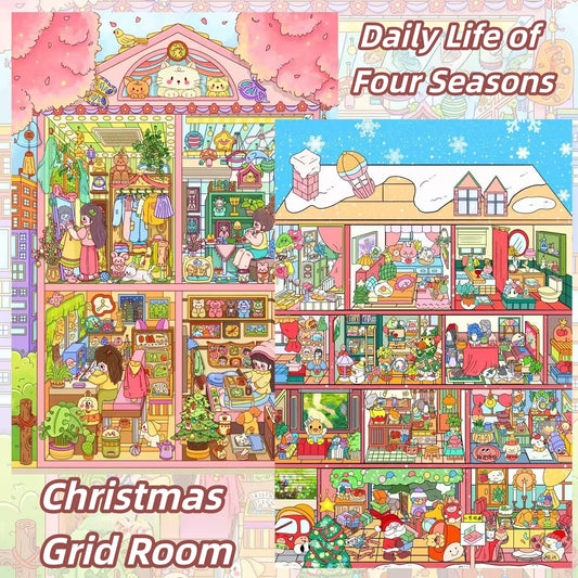 Cubicle Room 3D Sticker | 2 Cute Miniature Scenes