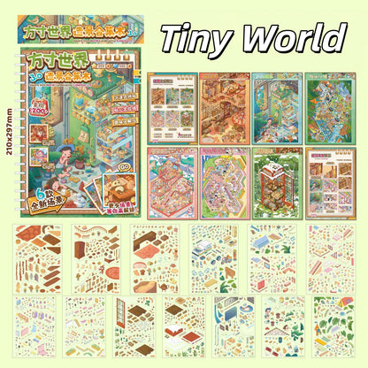 Tiny World 3D Sticker Book
