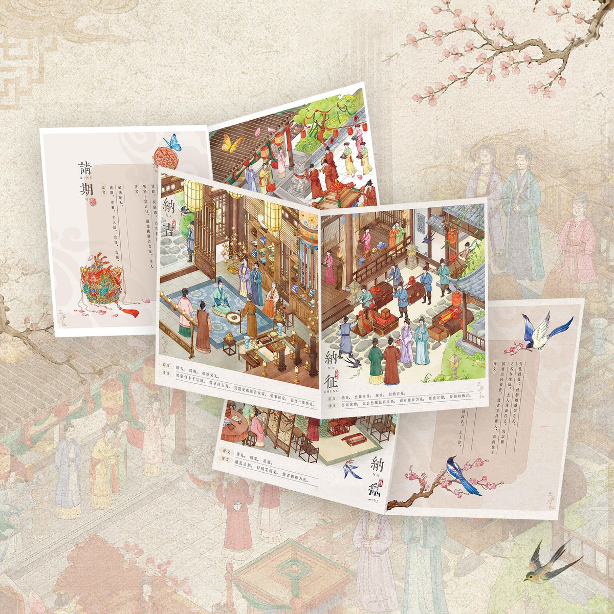 Three Wedding Letters 3D Sticker | 3 Cute Miniature Scenes
