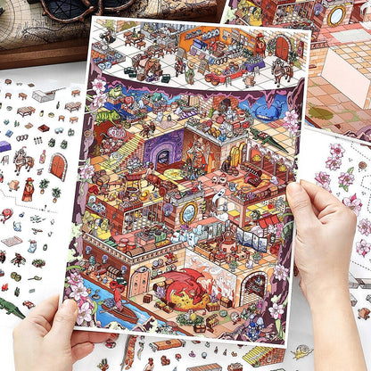 Dungeon Adventure 3D Sticker