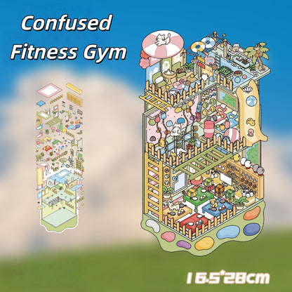 Confused Fitness Gym 3D Sticker