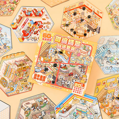 Animal Shop 3D Sticker Book
